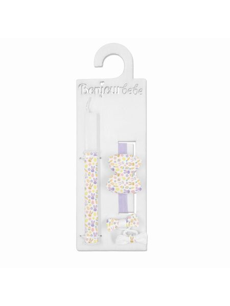 Λαμπάδα με Χειροποίητα Αξεσουάρ "BASIC EASTER PUPRLE RABBIT"