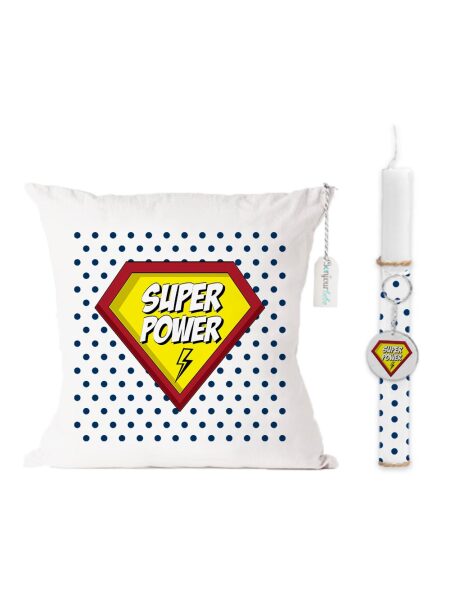 15 Λαμπάδα Πάσχα "Super Power Boy"