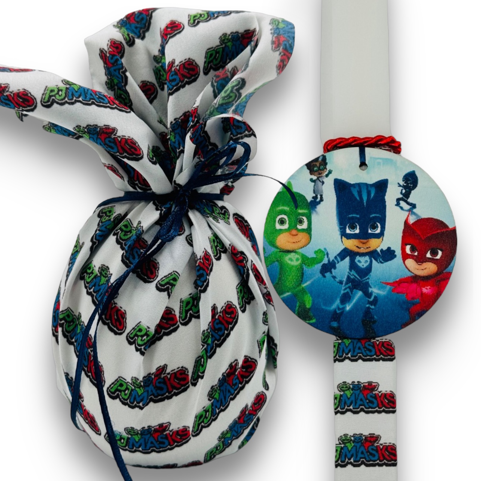 EASTER 24005 Πασχαλινό Σετ Bonjourbebe με Θέμα τον "PjMasks" (Λαμπάδα-Αυγό) - Image 2
