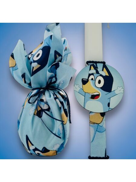 EASTER 24007 Πασχαλινό Σετ Bonjourbebe με Θέμα την "Blueyyy" (Λαμπάδα-Αυγό)