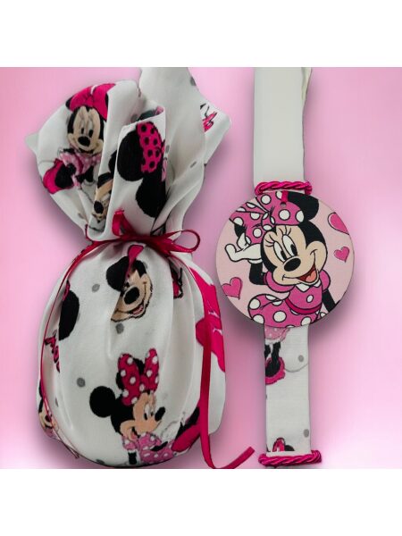 EASTER 24008 Πασχαλινό Σετ Bonjourbebe με Θέμα την "Pink Mouse" (Λαμπάδα-Αυγό)