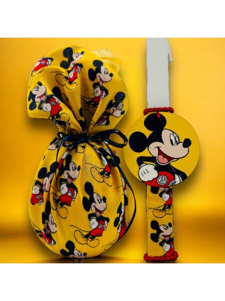EASTER 24009 Πασχαλινό Σετ Bonjourbebe με Θέμα τον "Yellow Mouse" (Λαμπάδα-Αυγό)