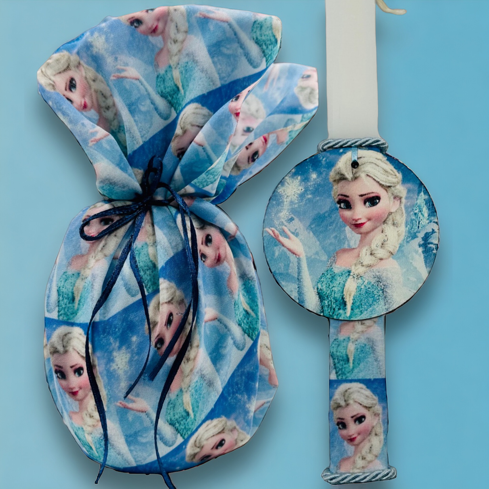 EASTER 24010 Πασχαλινό Σετ Bonjourbebe με Θέμα την "Frozen" (Λαμπάδα-Αυγό)