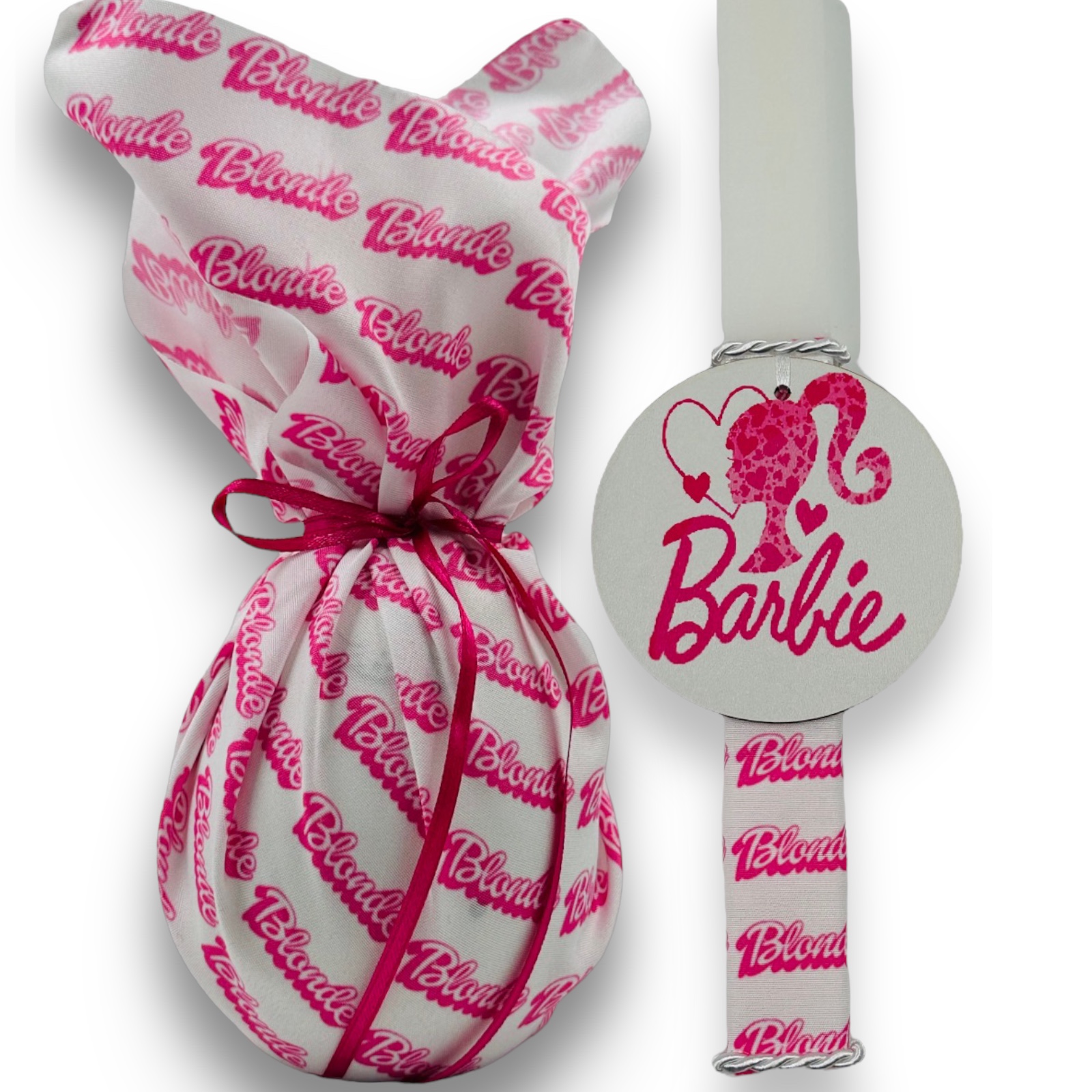 EASTER 24012 Πασχαλινό Σετ Bonjourbebe με Θέμα την "Barbie" (Λαμπάδα-Αυγό) - Image 2