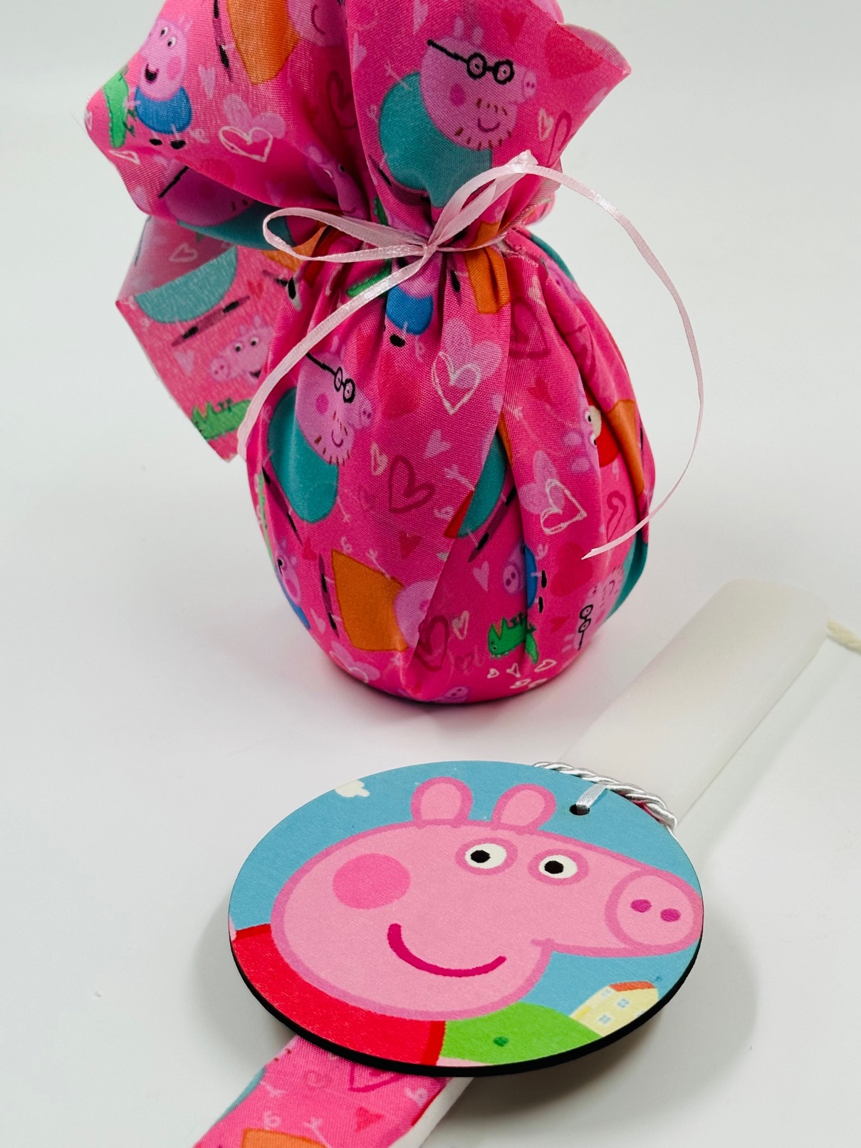 EASTER 24003 Πασχαλινό Σετ Bonjourbebe με Θέμα την "Peppa" (Λαμπάδα-Μαξιλάρι-Αυγό) - Image 4