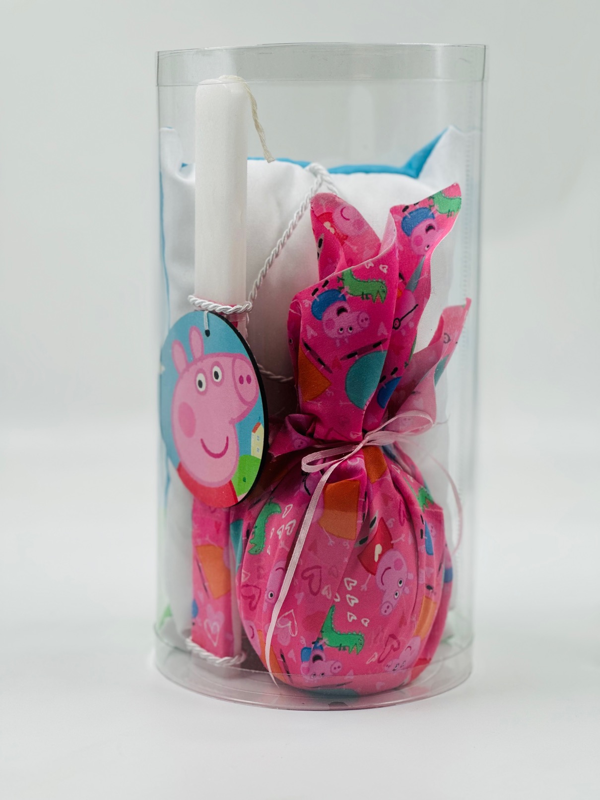 EASTER 24003 Πασχαλινό Σετ Bonjourbebe με Θέμα την "Peppa" (Λαμπάδα-Μαξιλάρι-Αυγό) - Image 2