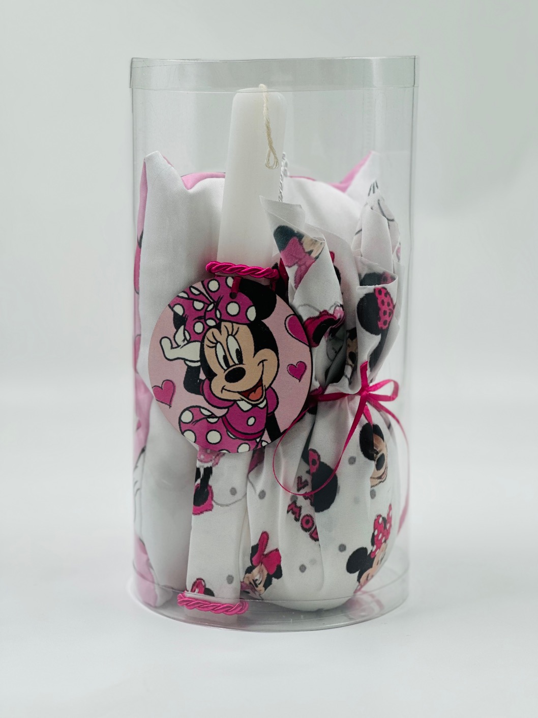 EASTER 24008 Πασχαλινό Σετ Bonjourbebe με Θέμα την "Minnie" (Λαμπάδα-Μαξιλάρι-Αυγό) - Image 3