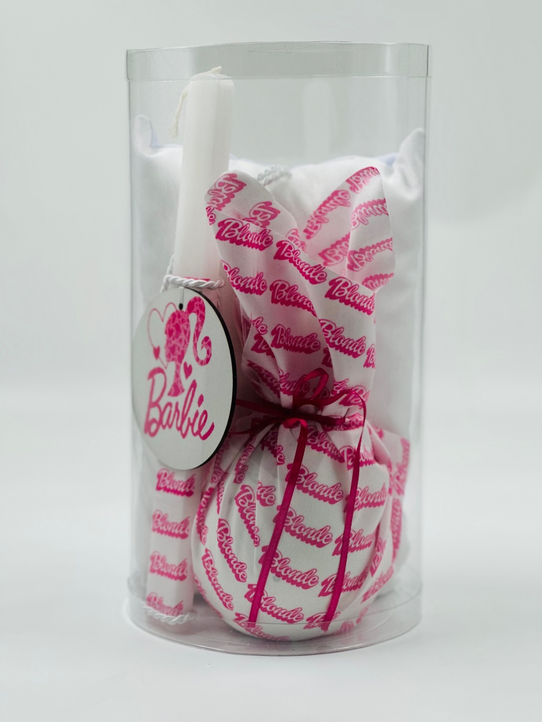 EASTER 24012 Πασχαλινό Σετ Bonjourbebe με Θέμα την "Barbie" (Λαμπάδα-Μαξιλάρι-Αυγό) - Image 3
