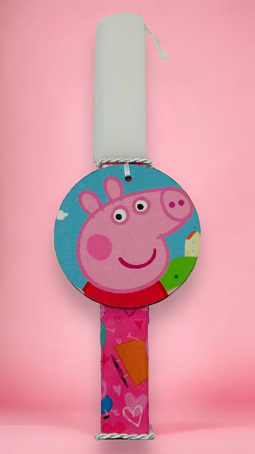 EASTER 24003 Πασχαλινή Λαμπάδα Bonjourbebe με Θέμα την "Peppa"