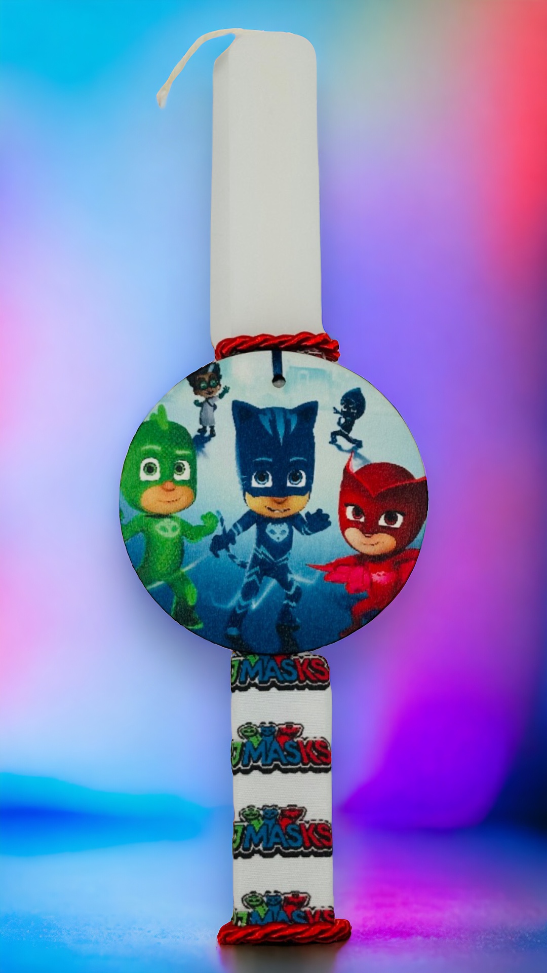 EASTER 24005 Πασχαλινή Λαμπάδα Bonjourbebe με Θέμα τον "PjMasks"