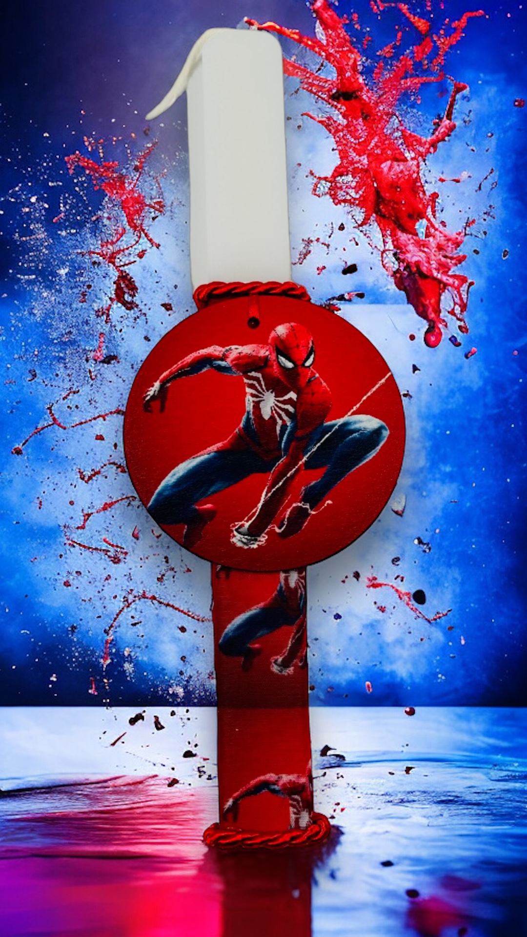 EASTER 24011 Πασχαλινή Λαμπάδα Bonjourbebe με Θέμα τον "Spideboy"