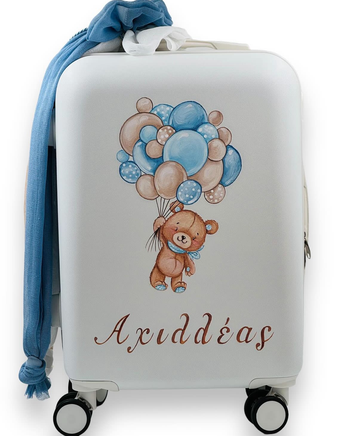 24034_Panda Teddy with Ballons (Ολικό Βαπτιστικό Πακέτο Νονού / Νονάς) - Image 4