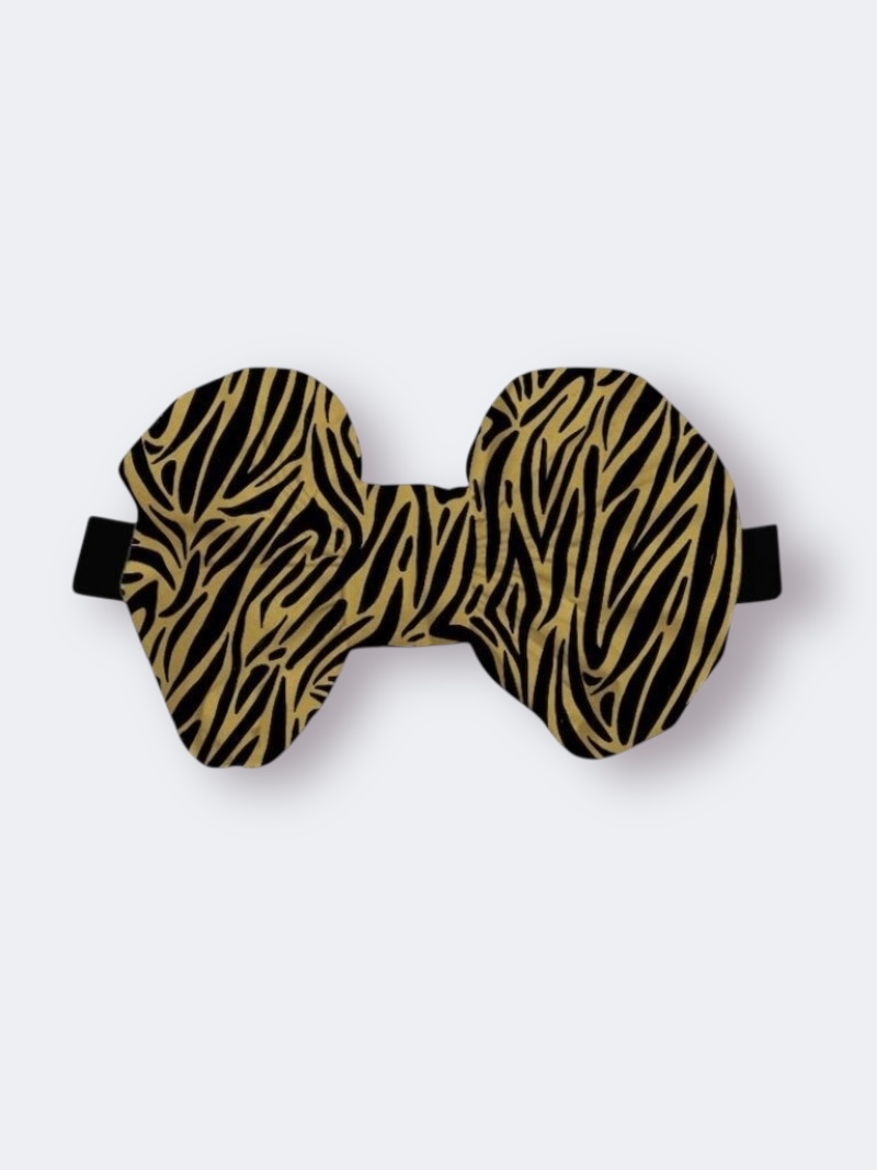 Χειροποίητη Κορδέλα Μουσταρδί Μαύρο Ζεβρέ DETH0008A - Image 2
